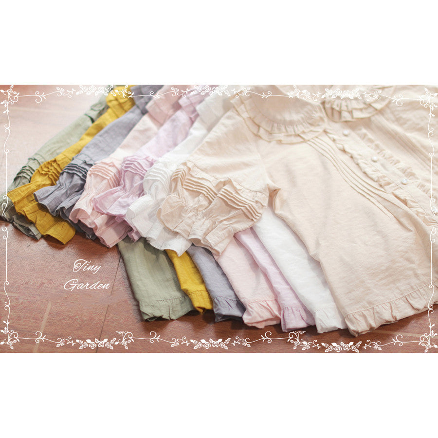 Tiny Garden - Robin - Kawaii Lolita Short Sleeve Blouse