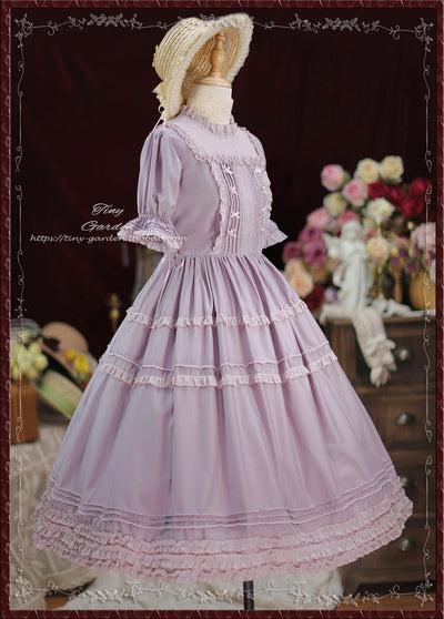 Tiny Garden~Vintage Ball~French Elegance Pin Tucks Lolita OP Dress   