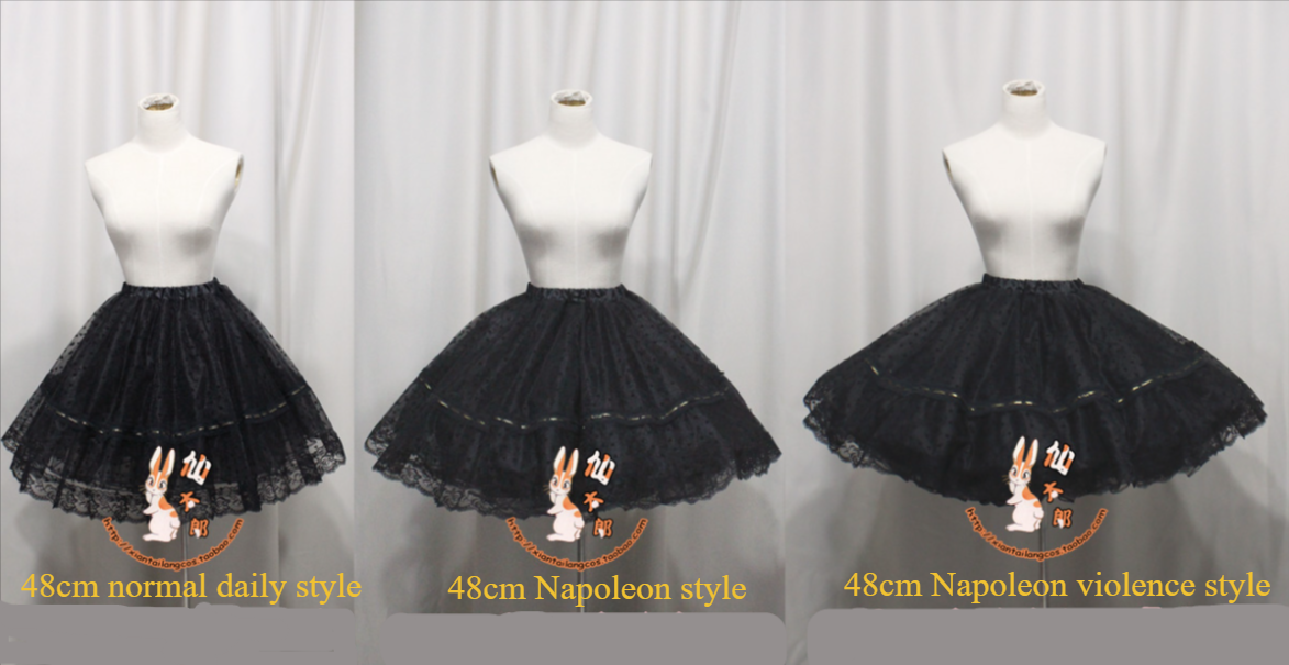 Sentaro Napoleon Violence 48cm Petticoat free size 48cm black normal daily style 