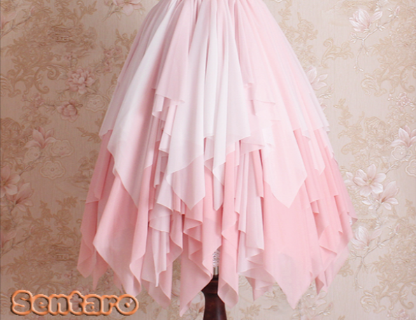 Sentaro - Little Whispers of Love - Multiple Colors Irregular Hem Lolita JSK 4122:16265