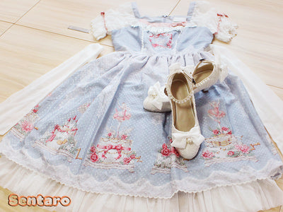Sentaro Lace Bow Wedding Lolita Shoes Multicolors   
