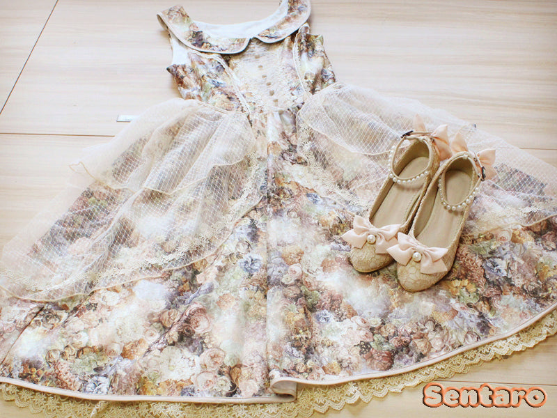 Sentaro Lace Bow Wedding Lolita Shoes Multicolors   
