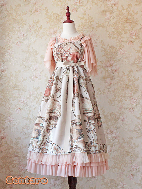 Sentaro~Butterfly Cookies~Summer Fly Sleeves Lolita Chiffon Blouse   