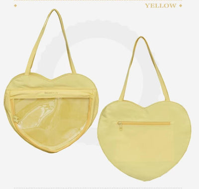 BerryQ~Sweet Lolita Heart-shaped Daily Ita Bag Yellow  