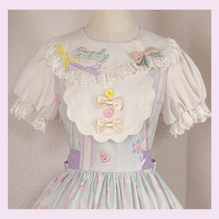 (Buyforme) Moonlight Tavern~Dessert Unicorn Sweet Lolita Salopette   