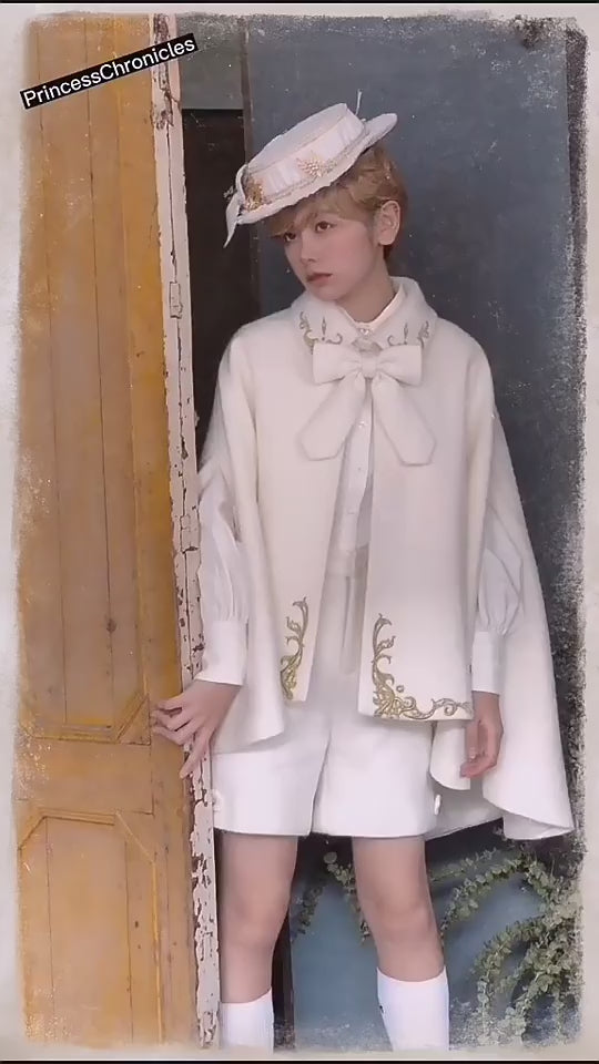 Princess Chronicles - Medieval Ouji Lolita Embroidered Cape