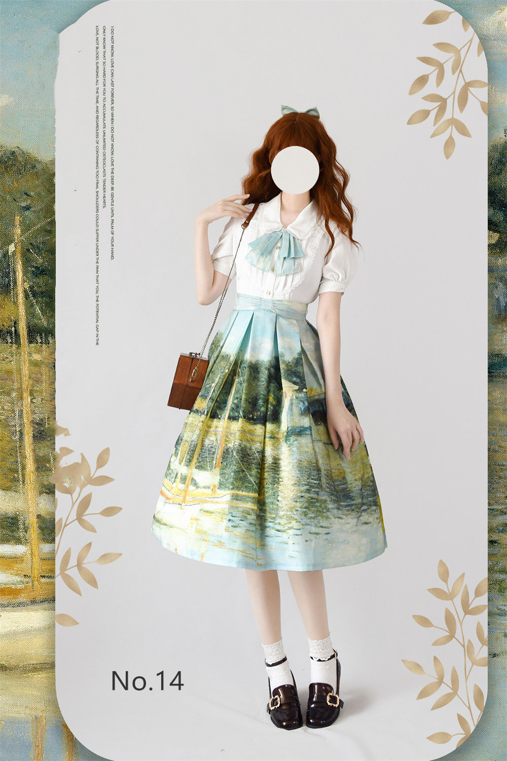 Forest Wardrobe~Daily Lolita Retro Classic Monet Oil Painting SK S No.14 
