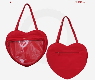BerryQ~Sweet Lolita Heart-shaped Daily Ita Bag Red  