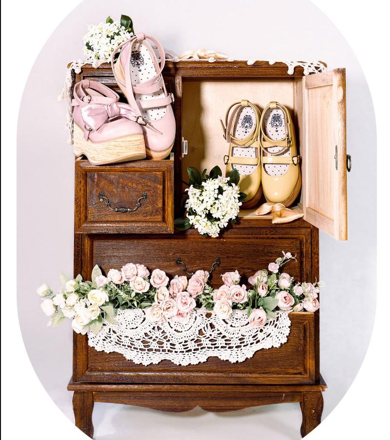MODO - Multicolors Sweet Lolita Bow Platform Shoes 7520:82508
