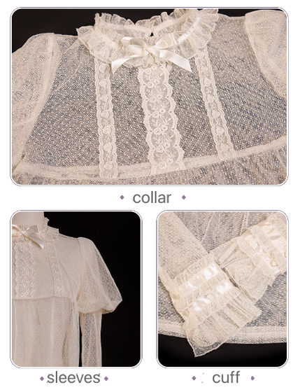 Honey Machine~Casual Sweet Lolita Inner Blouse Multicolors   