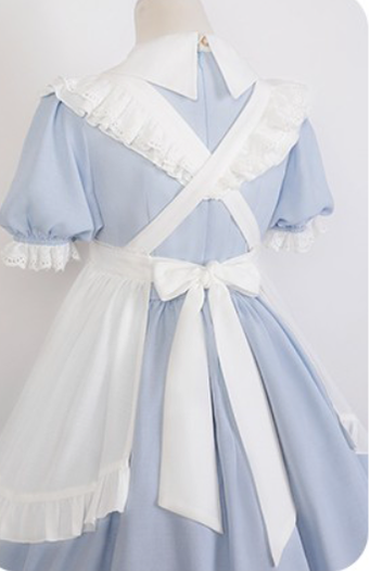 Letters from Unknown Star~Sweet Alice~Short Sleeves Maid Lolita OP 11506:129718