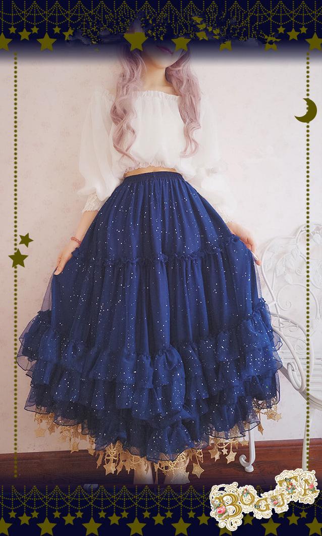 Boguta ~ Starry Night~60/70/80cm A-line Lolita Petticoat   