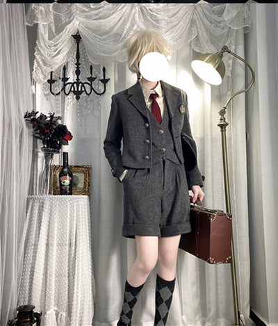CastleToo~London Street~Academic Style SK and Suspenders Uniform   