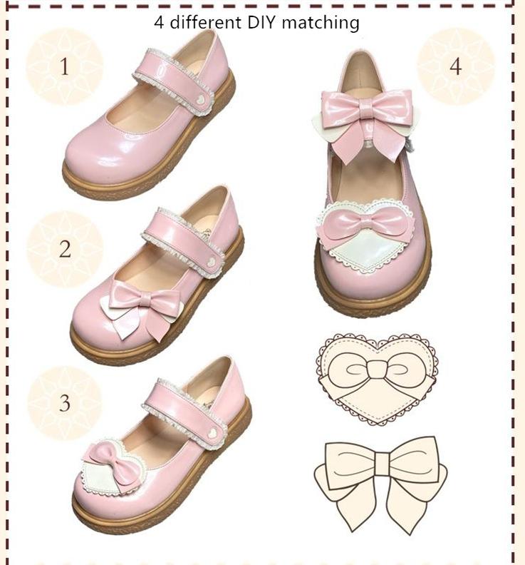 (Buyforme)Lixing Luo~Cute Milkmaid Round Toe Multicolor Lolita Shoes   