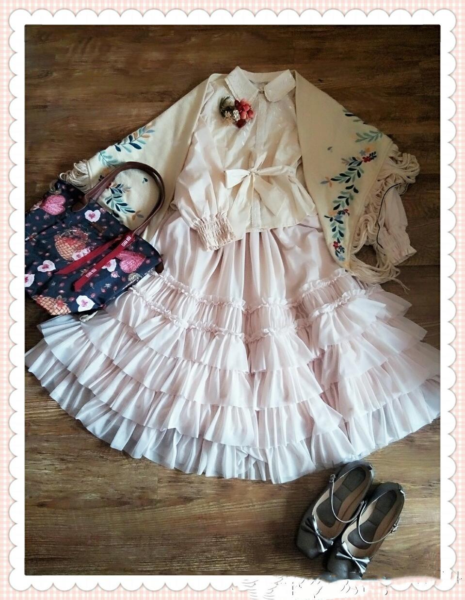Sentaro~Mousse~Elegant Lolita Skirt Petticoat   