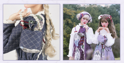 Magic Tea Party~Grape Princess Lolita Bag/Scarf/KC   