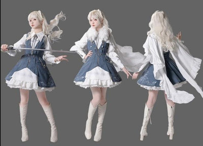 (Buy for me) Wuyuzhe~Tale Bringer's DRAGOON~Gothic Lolita Fur Collar and Cloak   