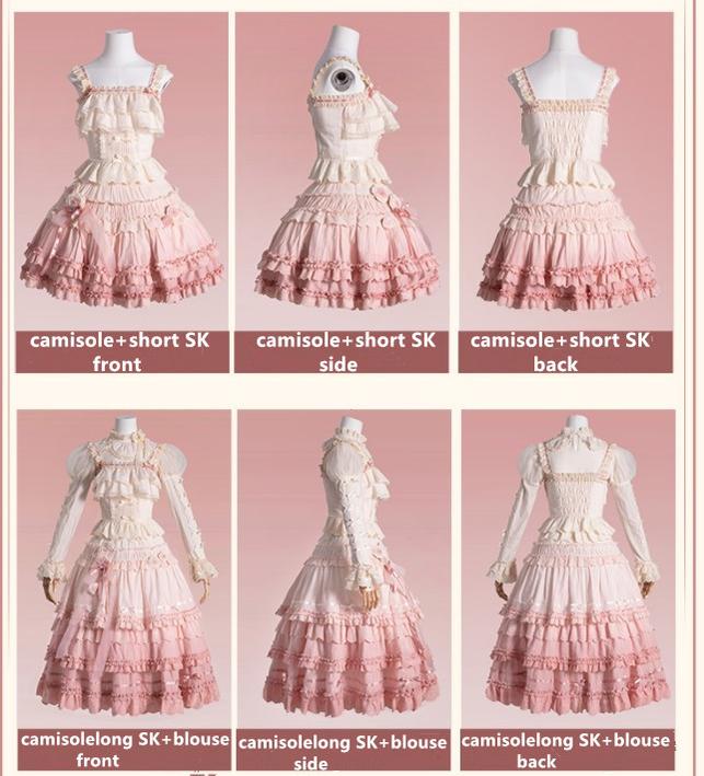 (Buy for me)Mademoiselle Pearl~Austin In The Garden~Sweet Lolita Camisole and Skirt   