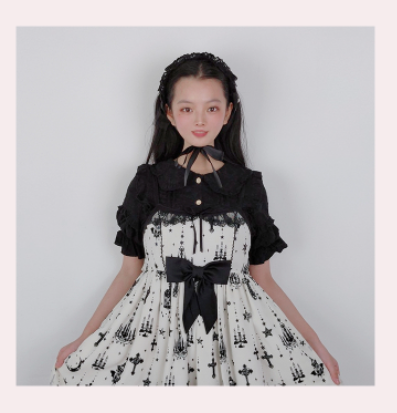 (BuyForMe) Sakurada Fawn~Plus Size Lolita Short Sleeve Cotton Blouse   
