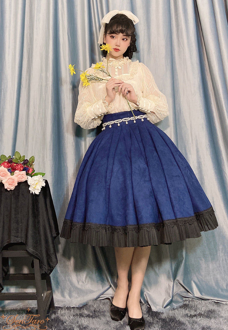 Sentaro~Canneles Elegant Classic High Waist Lolita Skirt 4136:15959