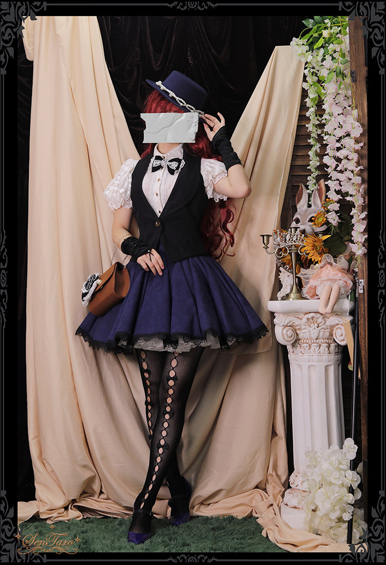 Sentaro~Canneles Elegant Classic High Waist Lolita Skirt 4136:15969