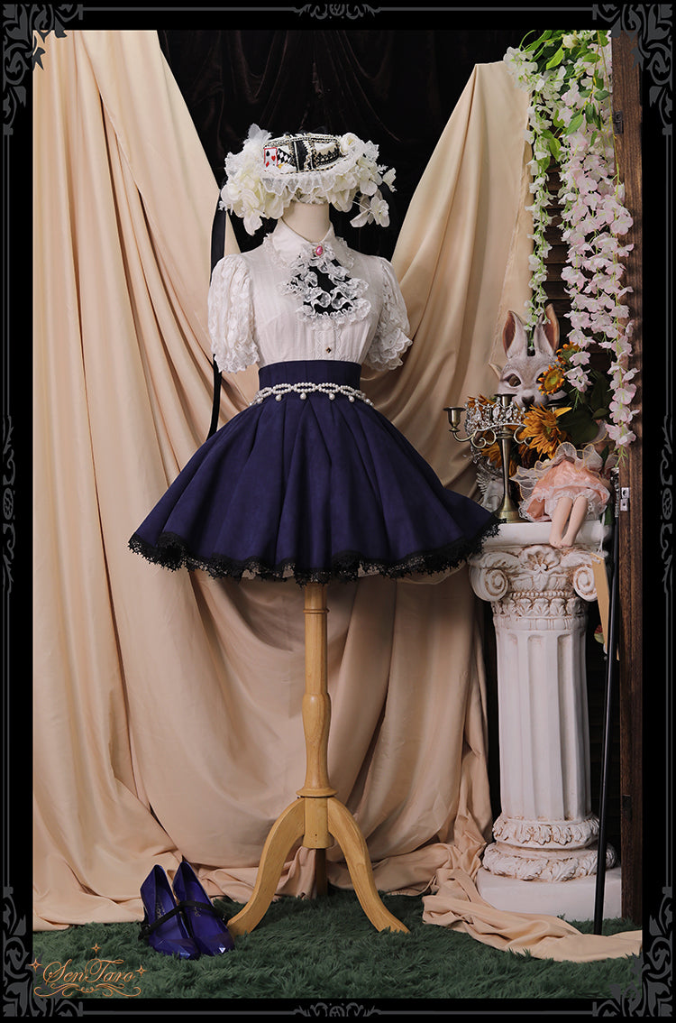 Sentaro~Canneles Elegant Classic High Waist Lolita Skirt 4136:15963