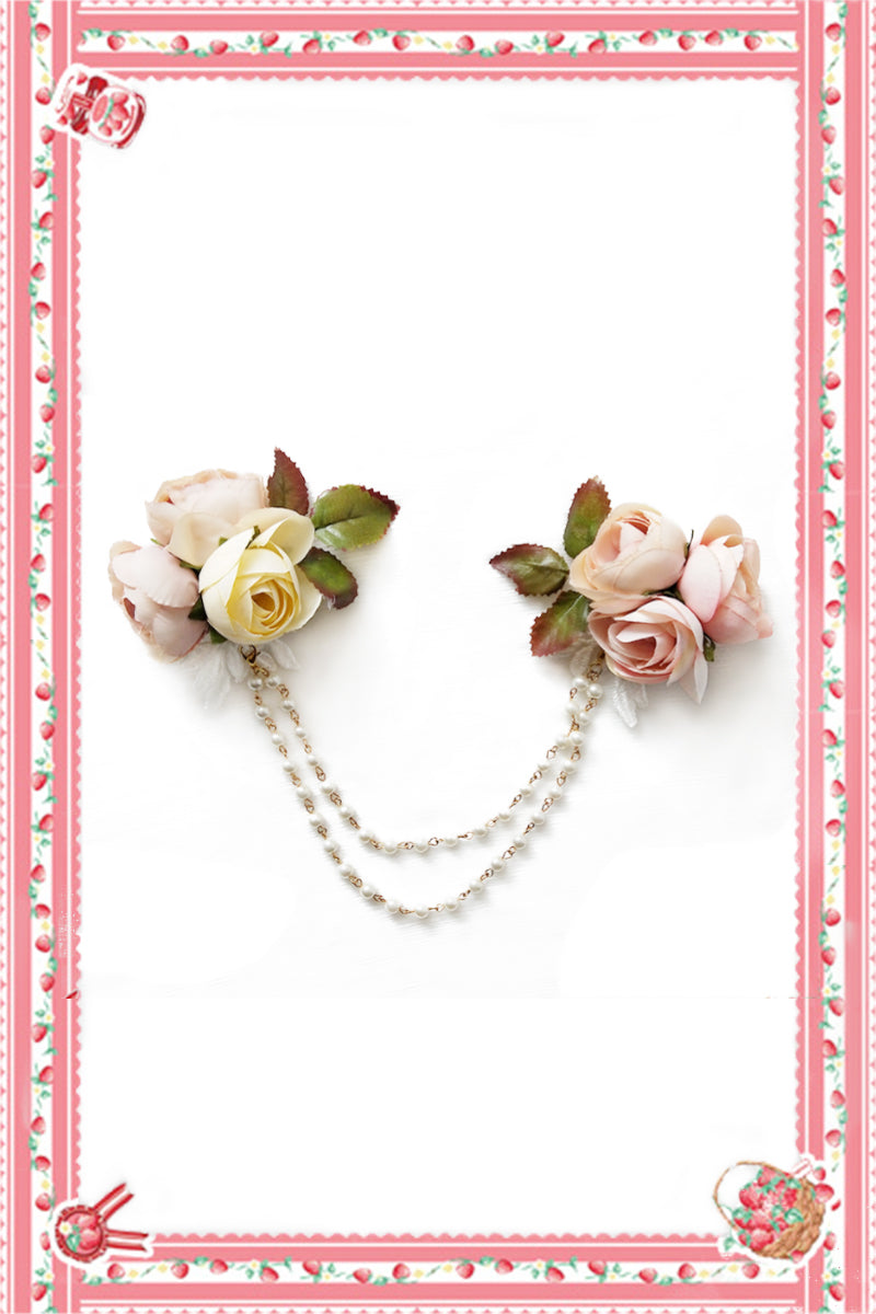 Infanta~Corola‘s Little Garden~Cotton Floral Tiered Lolita JSK free size brooch 