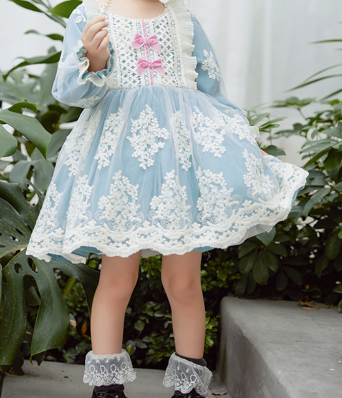 Kid Lolita Lace Embroidery Dress   