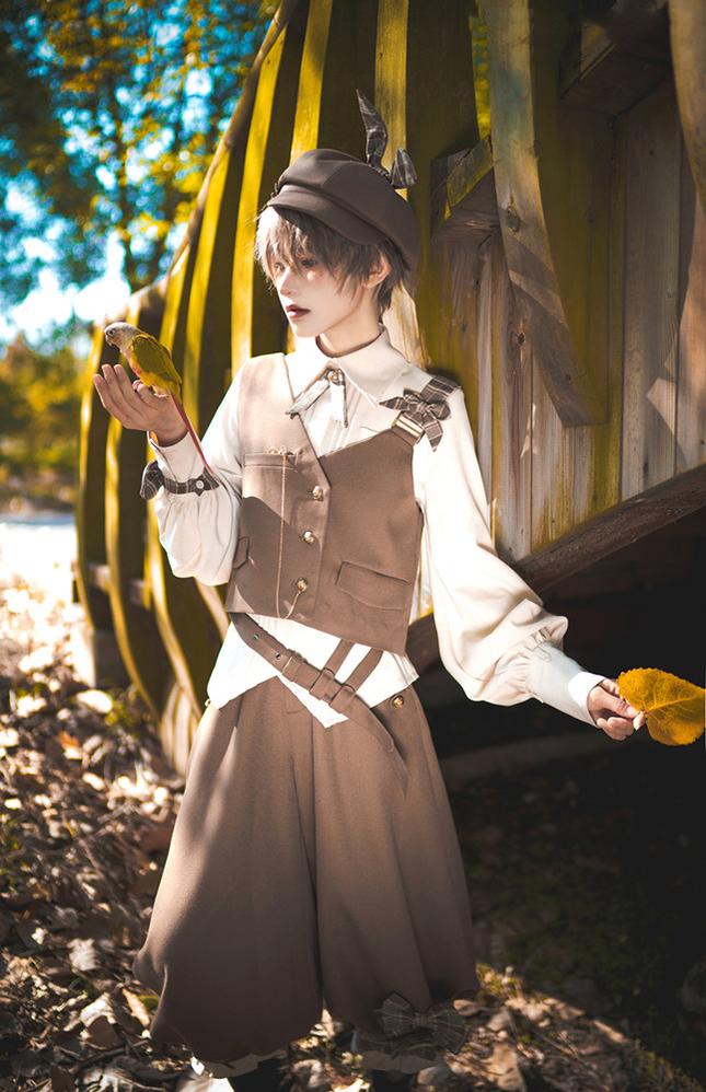 Princess Chronicles - Secret Morning Post - Coffee Retro Ouji Lolita Vest Set 6744:73668