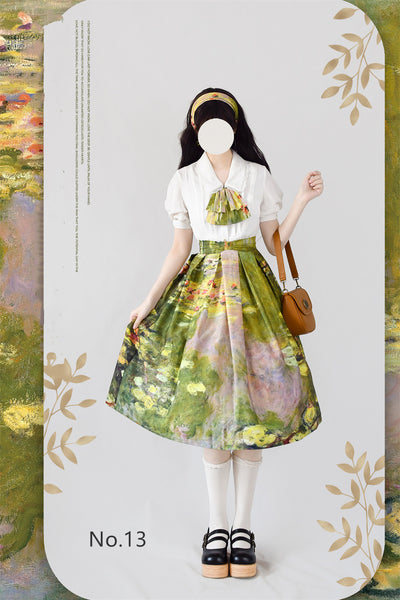 Forest Wardrobe~Daily Lolita Retro Classic Monet Oil Painting SK S No.13 