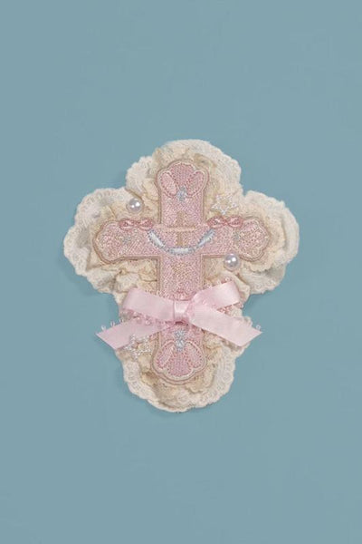 (Buyforme)Moonlight Tavern~Dessert Unicorn Sweet Lolita Accessories shell pink bow cross free size 