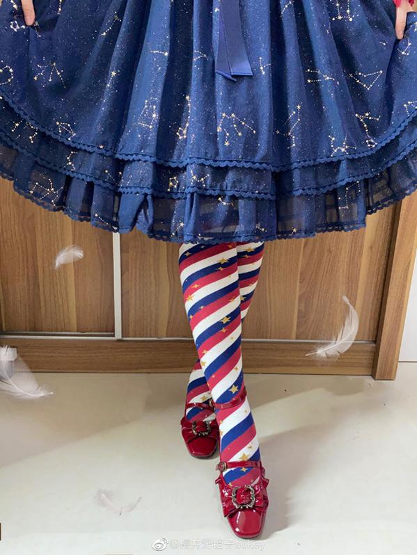 (Buyforme) Yukine's Box~Macaron Lolita Cute Stripe Socks short socks blueberry strawberry 