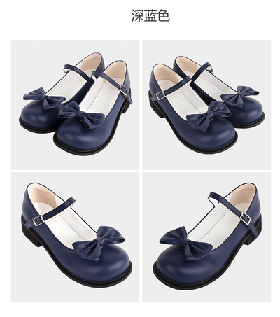 Angelic Imprint~Sweet Lolita Round-tow Lolita Shoes Multicolors   