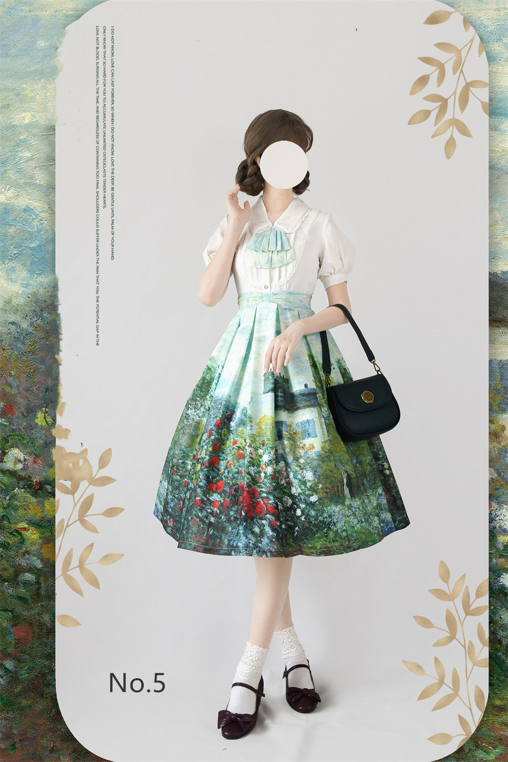 Forest Wardrobe~Daily Lolita Retro Classic Monet Oil Painting SK S No.5 
