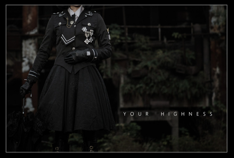 YourHighness~Judge's Oath~Gothic Lolita Cape Blouse SK Set   