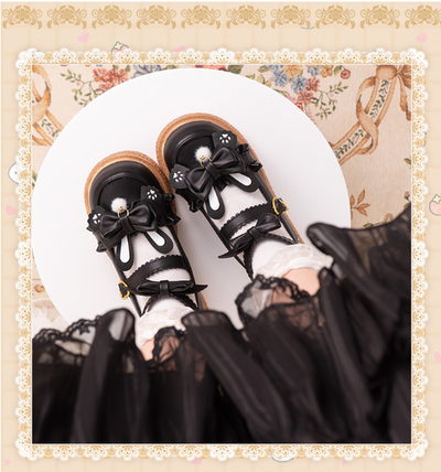 (Buyforme)Milk Bunny~Japanese Round Toe Cute Lolita Leather Shoes   