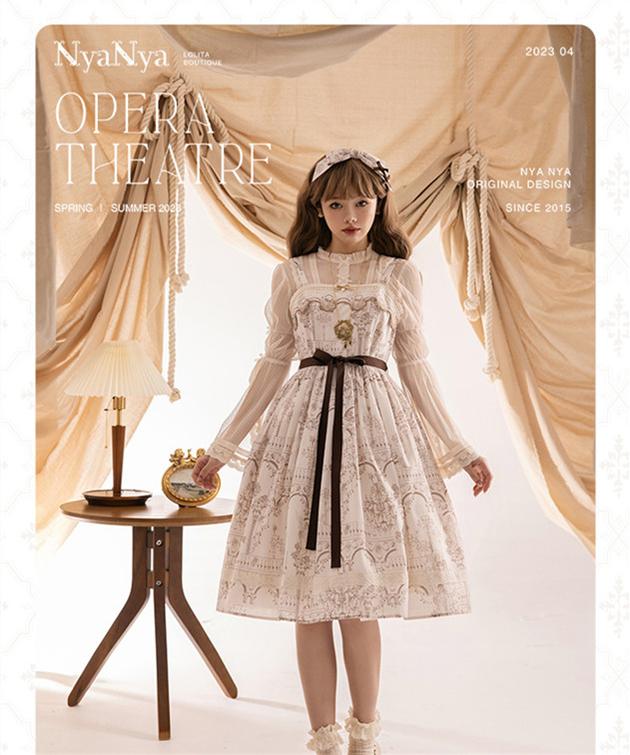 (Buyforme)NyaNya~Opera Theater~Retro and Elegant Lolita JSK Set   