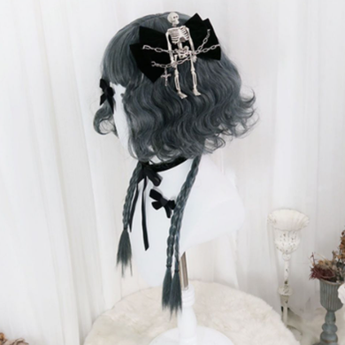 PippiPalace~Metaverse~Mix of Green And Blue Curly Short Wig   