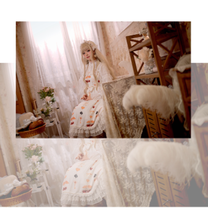 Sakurada Fawn - Alice's Cherry - Plus Size Lolita Shirt Chiffon Blouse