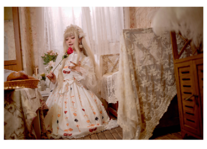 Sakurada Fawn - Alice's Cherry - Plus Size Lolita Shirt Chiffon Blouse