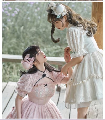 With PUJI~Changan Song Sweet Lolita Bow Clip   