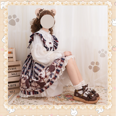 (Buyforme)Milk Bunny~Japanese Round Toe Cute Lolita Leather Shoes   