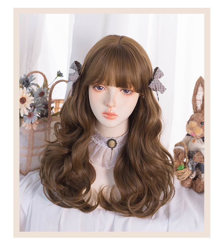 Hengji~Natural Color Long Curly Lolita Wig   