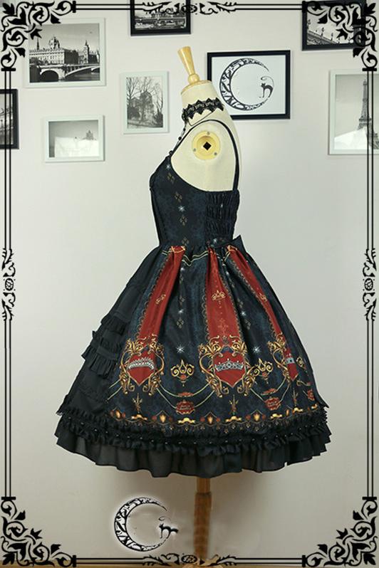 Fanzy Fantasy~Aerith Dark Gothic Lolita Jumper Skirt   