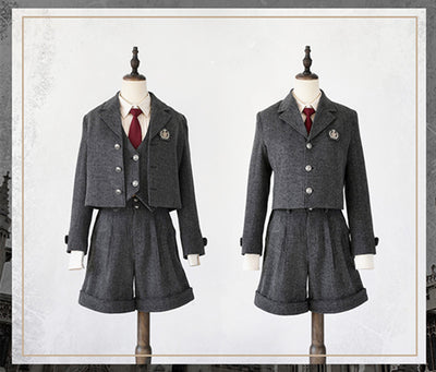CastleToo~London Street~Academic Style SK and Suspenders Uniform   