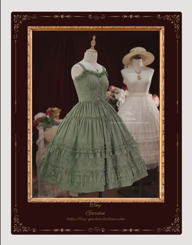 Tiny Garden~Dream Bouquet~Elegant Lolita Solid Color Jumper Dress