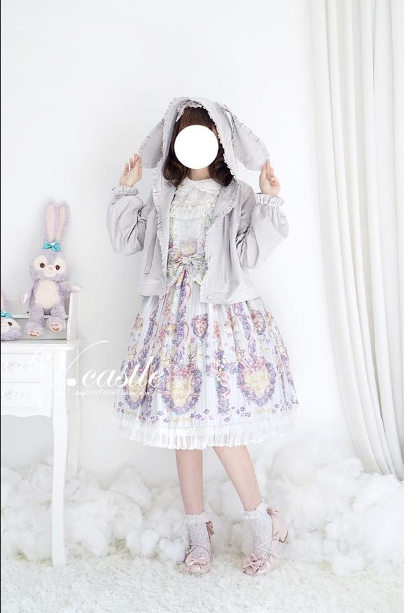 (Buy for me)Vcastle~Rabbit Castle~Kawaii Lolita Bunny Ear Coat   