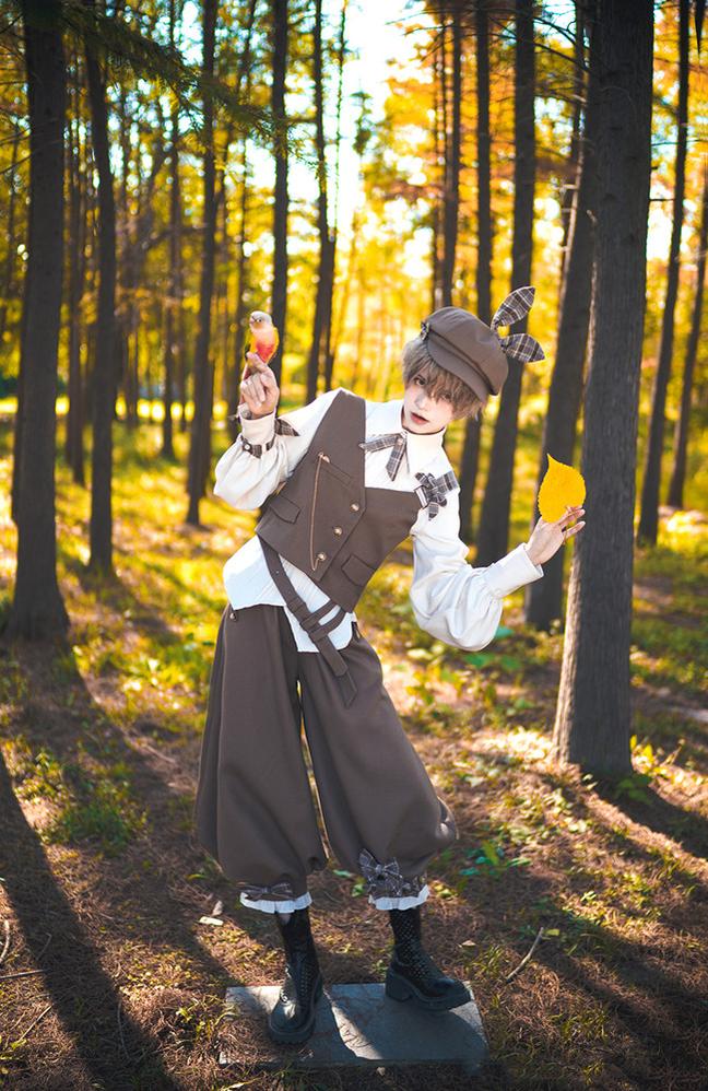 Princess Chronicles - Secret Morning Post - Coffee Retro Ouji Lolita Vest Set 6744:73648