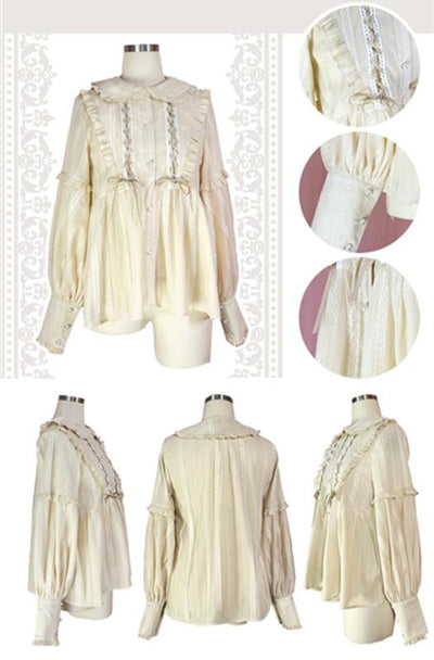 CastleToo~Ballet~Classic Lolita Mutton Sleeve Lantern Shirt   