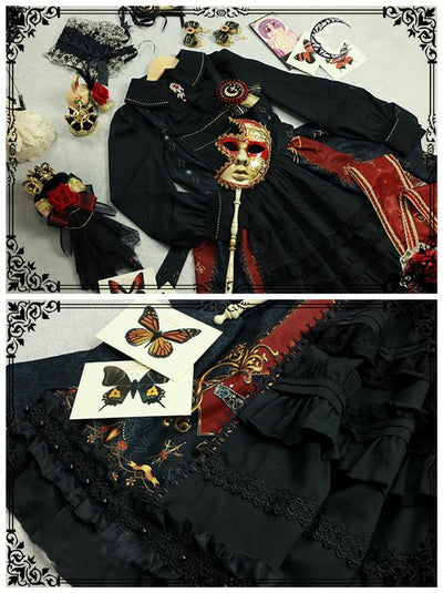 Fanzy Fantasy~Aerith Dark Gothic Lolita Jumper Skirt   
